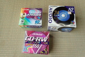 19-41　ビクター　CD-RW　TDK CD-R ミツビシ　CD-R 未開封