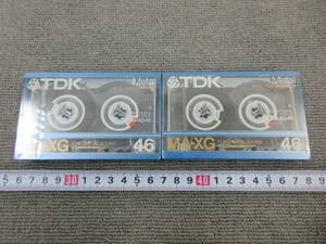 M【4-18】●26 電気店在庫品 TDK メタルカセットテープ MA-XG46 2本まとめて 未使用長期保管品