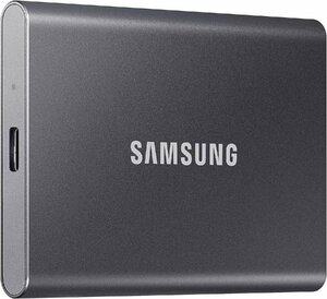 SAMSUNG T7 2TB ポータブル SSD 最大1,050MB/秒 USB 3.2 Gen2 ゲーム用 専門職用 外付け ソリッドステートドライブ (MU-PC2T0T/AM) グレー