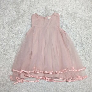 【送料無料】BearLeuder　ワンピース　ドレス　100cm　ピンク　キッズ　子供服
