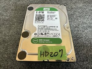 【送60サイズ】 WD WDC WD20EZRX-00D8PB0 2TB 使用48779時間 3.5インチSATA HDD 中古品