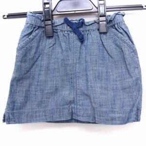 オールドネイビー OLD NAVY 子供服 パンツ キュロット スカート風 ミニ コットン 綿 3T 3A ブルー 青 /FT30 キッズ