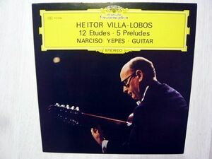 イエペス 12の練習曲・5つの前奏曲(ヴィラ・ロボス)　 LP クラシックギター ヴィラ=ロボス