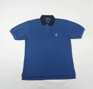 (未使用) R.P.P.C // 半袖 ロゴ刺繍 ドライ ポロシャツ (ブルー系) サイズ M