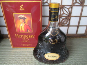 《和》未開栓　古酒　 Hennessy XO ヘネシー 金キャップ クリアボトル 700ml 箱付
