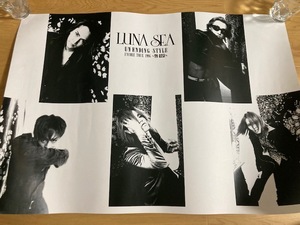 LUNA SEA B2ポスター UN ENDING STYLE ENCORE TOUR 1996 〜TO RISE / 当時物 ルナシー RYUICHI SUGIZO INORAN J 真矢