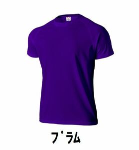 １円 新品 スポーツ 半袖 T シャツ 紫 プラム Lサイズ 子供 大人 男性 女性 wundou ウンドウ 1000 フットサル