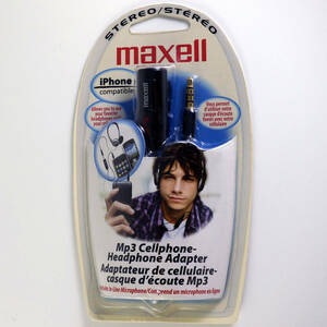 Maxell America 携帯電話ステレオヘッドセットアダプター 新品　マクセル アメリカ