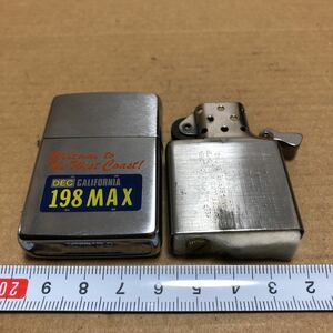 古い　ZIPPO ジッポ ジッポー オイルライター ナンバープレート　CALIFORNIA 198 MAX \\\\zippo\\\\