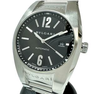 BVLGARI/ブルガリ エルゴン/Ergon EG40S 腕時計 ステンレススチール 自動巻き/オートマ 黒文字盤 メンズ