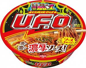 単品 (1)レギュラー 日清食品 日清焼そばU.F.O. カップ麺 128g×12個