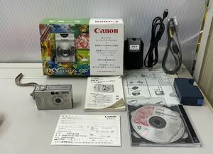 HK☆ 動作確認済み Canon コンパクトデジタルカメラ IXY DIGITAL 200 箱付き 説明書 充電器 付き キャノン デジカメ 