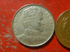 外国・チリ／１ペソ白銅貨（1976年）　240516