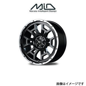 MID ナイトロパワー H6スラッグ アルミホイール 1本 ランドクルーザープラド 150系(17×8J 6-139.7 INSET20 ガンメタ)NITRO POWER