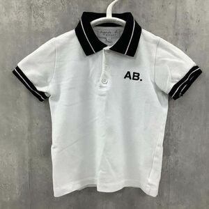 [D2751] アニエスベーアンファン ポロシャツ キッズ ホワイト系 4ans agnes b. ENFANT / 小型便OK