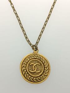 CHANEL◆ココマーク/ヴィンテージ/ネックレス/-/GLD/トップ有/レディース//