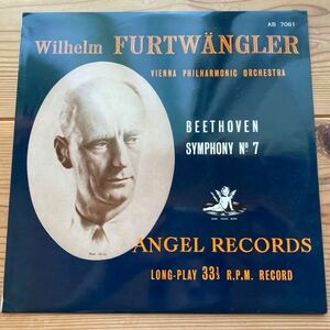 LP 稀少盤 赤盤 furtwangler フルトヴェングラー、ウィーンフィル / ベートーヴェン：交響曲第7番 / ANGEL AB-7061