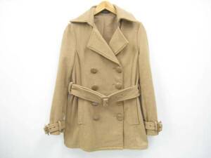 EGOIST エゴイスト ウール混 ベルト付き コート ジャケット ブラウン ベージュ系 サイズ1