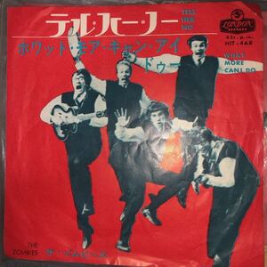 レア　ZOMBIES / Tell Her No / What More Can I Do 日本版EP レコード！！！