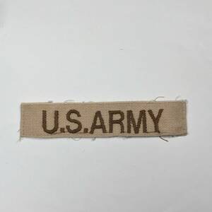 デザート 米軍実物 ネームテープ パッチ ベルクロなし 縫い付け用 ARMY アメリカ陸軍 ヴィンテージ リメイク サバゲー コレクション ④