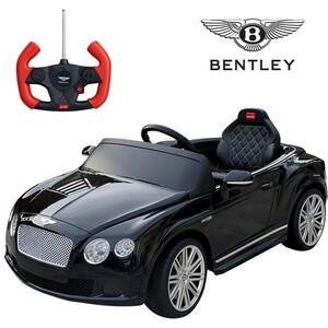 ベントレー正規ライセンス コンチネンタルGT 色ブラック 電動乗用玩具 リモコン操作可能 BENTLEY continentalGT
