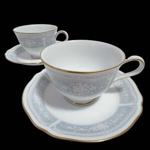 A70 043【美品】★Noritake ノリタケ カップ & ソーサー 2客セット★