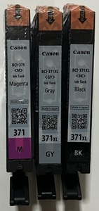 キャノン純正インク　371 M/371XL GYBK　未使用3個セット