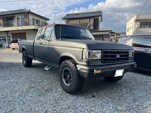 車両交換　車検8年3月　1991年製　フォード　F250　2ドア　Wキャブ　5人乗り　5800㏄　AT　2WD　リサイクル費用込み　福島県