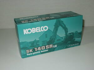 匿名送料無料 ★KOBELCO 油圧ショベル ミニチュア ☆コベルコ建機 SK140SR LC Two‐Piece boom ☆1/50 Scale Model 未開封箱 即決！コマツ