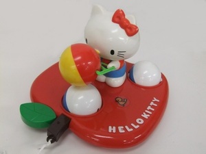 【Hello Kitty】中古品 ハローキティ プルトーイおさんぽコロコロ 幼児用 玩具 当時物 1000円スタート