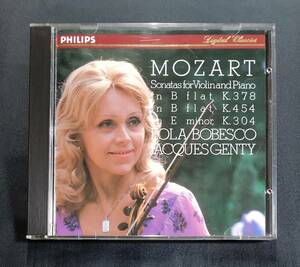 【30CD-3033】ボベスコ、ジャンティ/モーツァルト：ヴァイオリン・ソナタ第28、34、40番 初期規格盤 Bobesco, Genty/Mozart: Violin Sonats