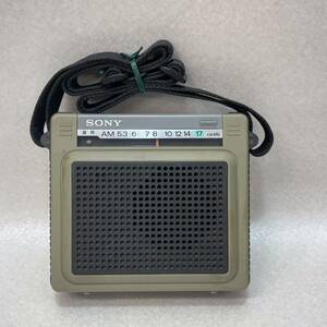 J5227★中古品★通電確認済み★ SONY ソニー AM RECEIVER AMラジオ ICR-S71 ポータブルラジオ 