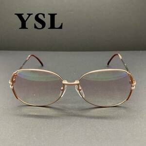 YSL イヴ・サンローラン メガネ フレーム 度入り 眼鏡 ヴィンテージ アイウェア ジャンク品 YBX011