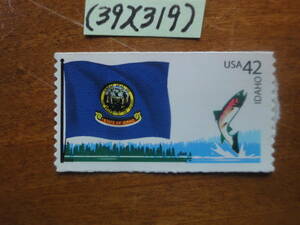 (39)(319) アメリカ　42C 旗・アイダホ州　未使用美品セルフ糊