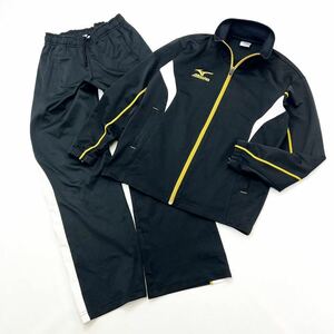 MIZUNO ☆ 上下 セットアップ ジャージ ジャケット パンツ キッズ 150 ブラック 黒 卓球 スポーツ トレーニング 通年 人気 ミズノ■FC160