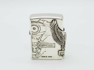 ■【YS-1】 ジッポー Zippo ライター ■ ハーレーダビッドソン 2013年 アメリカ製 ■ シルバー系 5.6cmｘ4.3cm 【同梱可能商品】■C