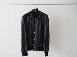 美品 レシートコピー付 GIVENCHY 14ss ジバンシィ スターロゴ ラムレザー ブルゾン size 44 ブラック #F7