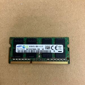 O149 SAMSUNG ノートPCメモリ 8GB 2Rx8 PC3L-12800S 1枚