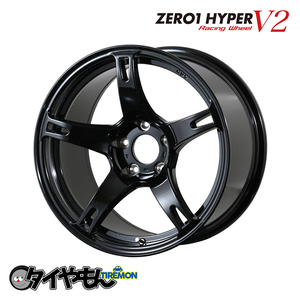 CST ZERO1 HYPER v2 ゼロワンハイパー 18インチ 5H114.3 9.5J +30 4本セット ホイール ブラック シルビア 180sx チェーサー スカイライン