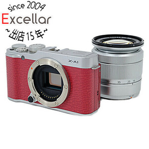 【中古】FUJIFILM 一眼 X-A1 レンズキット レッド [管理:1050020454]