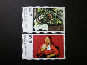 ■ドイツ　美術切手　5種　未使用　DDR-1974 Berlin museum (G2015)