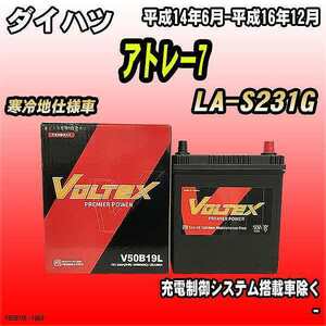 バッテリー VOLTEX ダイハツ アトレー7 LA-S231G 平成14年6月-平成16年12月 V50B19L