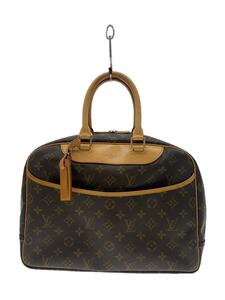 LOUIS VUITTON◆2)ボーリング・ヴァニティ(ドーヴィル)_モノグラム・キャンバス_BRW/PVC/BRW