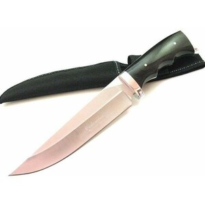 G51★Columbia Saber★コロンビアナイフ　　高品質シースナイフ　黒檀調高級ウッドハンドル　アウトドア