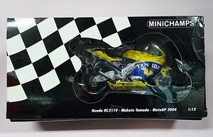 MINICHAMPS 1/12 　ホンダ RC211V　Makoto Tamada motoGP2004