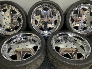 見つけた時が買い時 超希少【YK PARADA Spec-X 305/35R24】夏タイヤ 5本【WORK LS 24インチ 10J5HPCD150+25】深リム ランクル等(MTJ401)