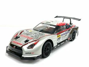 ☆最高時速30ｋｍ/ｈ☆2.4GHz 1/14 ドリフトラジコン R35 GTR タイプ 銀【塗装済み完成品フルセット】