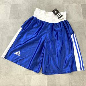 新品 タグ付 adidas アディダス ショートパンツ ハーフパンツ バスケット ボクシングパンツ メンズ Sサイズ ブルー ホワイト