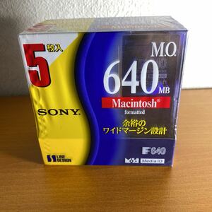 refle〓 SONY 3.5型 MOディスク 5枚 640MB Macintoshフォーマット 5EDM-640CMF