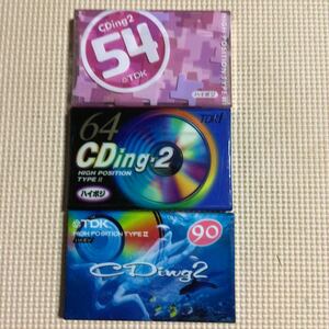 TDK CDing2 54.64.90 ハイポジション　カセットテープ3本セット【未開封新品】★